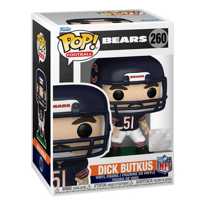 Funko Pop Football NFL Bears (260) Dick Butkus – Vinylfigur 9 cm