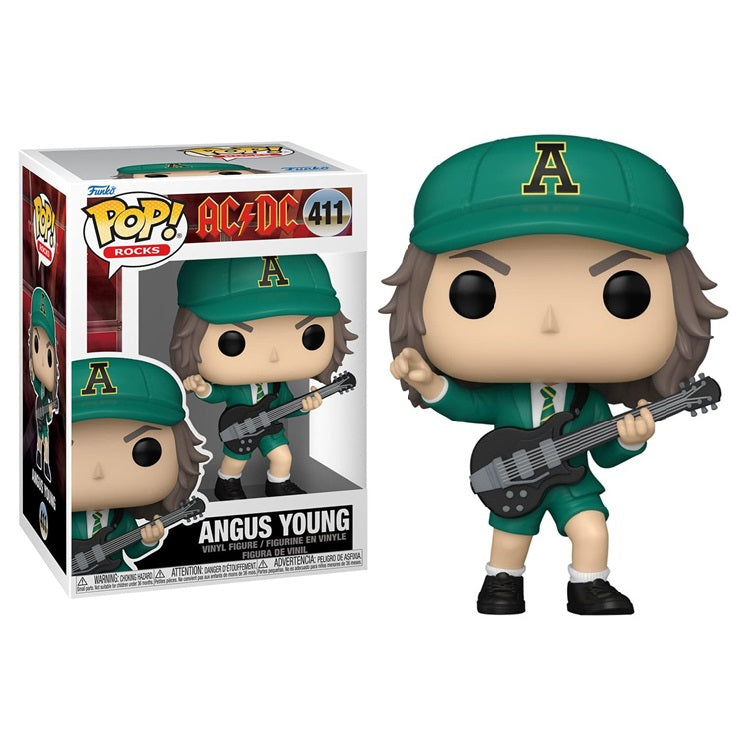 Funko Pop! Rocks AC/DC – (411) Angus Young (grünes Outfit) Figur 9 cm Rocks Idol