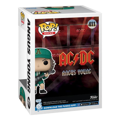Funko Pop! Rocks AC/DC – (411) Angus Young (grünes Outfit) Figur 9 cm Rocks Idol