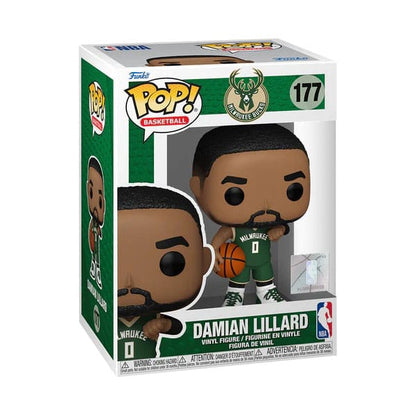 Funko Pop ! NBA Milwaukee Bucks - (177) Damian Lillard Figur 9 cm Auf Lager