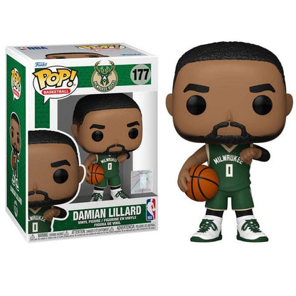 Funko Pop ! NBA Milwaukee Bucks - (177) Damian Lillard Figur 9 cm Auf Lager