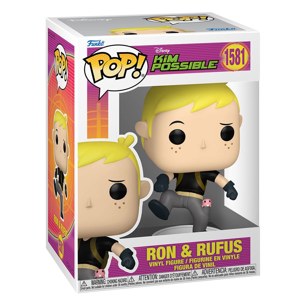 Funko Pop! Disney – Kim Possible (1581) Ron und Rufus Figur Vinyl 9 Cm Funko