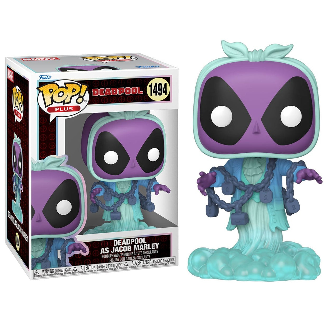 Funko Pop! Plus – Deadpool (1494) Deadpool als Jacob Marley Figur 9cm