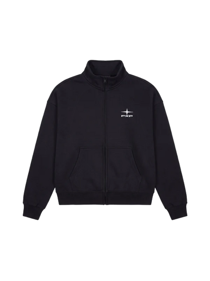 PXP Felpa uomo con zip e collo alto Essentials 2633209 BK nera