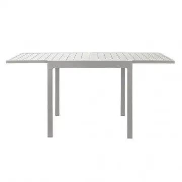Tavolo Hawaii allungabile in alluminio - 90/180 x 90