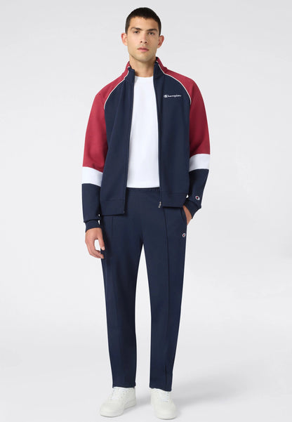 Champion Tuta Sportiva Uomo Fleece 222692-BS501 Blu-Rosso - Completo Sportivo