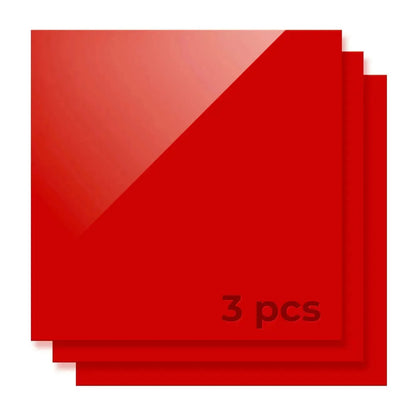 XTOOL 3 MM RED ACRYLIC SHEETS (3-PACK)