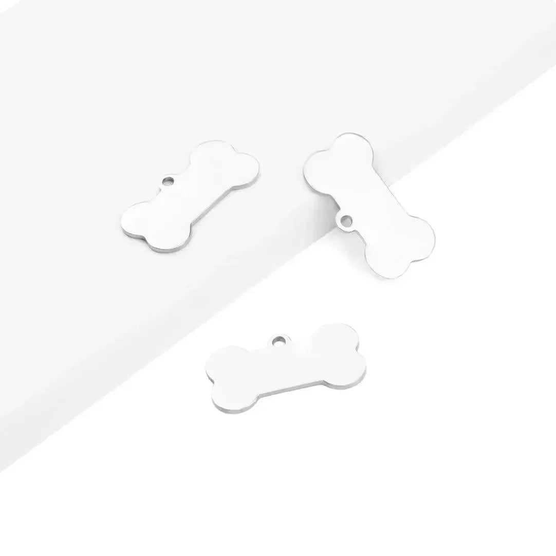 XTOOL BONE-SHAPED STAINLESS STEEL DOG TAG - 10 PCS
