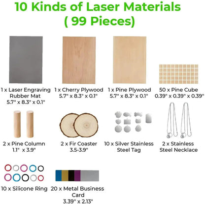 XTOOL LASER MATERIAL PACK