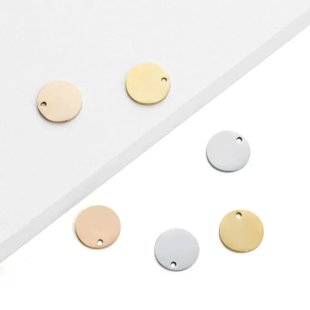 XTOOL ROUND PENDANT - GOLD, SILVER, & ROSE GOLD - 30PCS