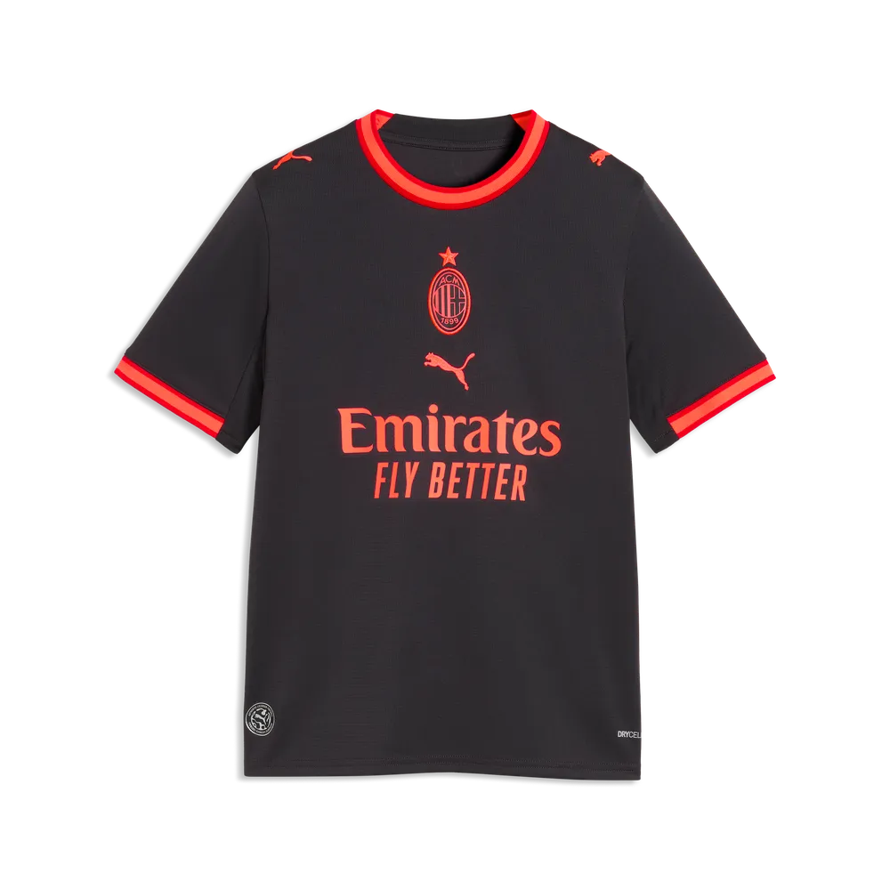 Puma Terza Maglia Milan ACM Third Jersey Replica 784140-03 Junior Rosso-Nero - Maglia Calcio