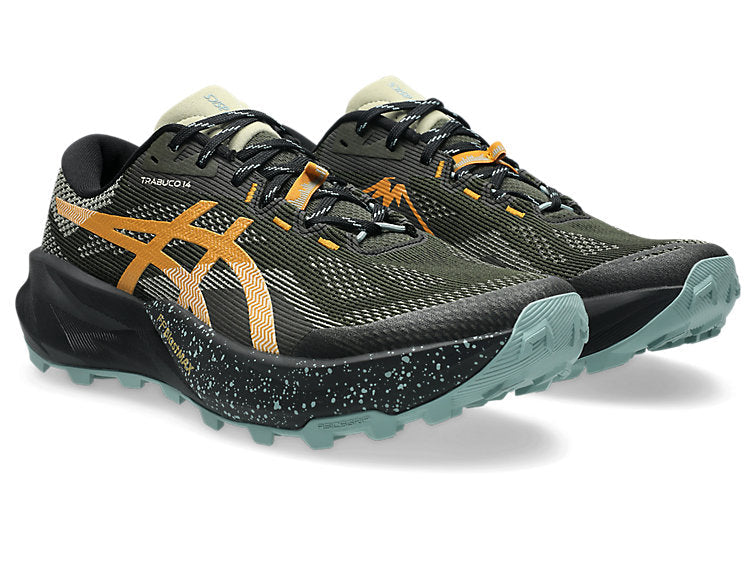 Asics scarpa Trail uomo TRABUCO 14 1011C166-200 verde vintage scuro
