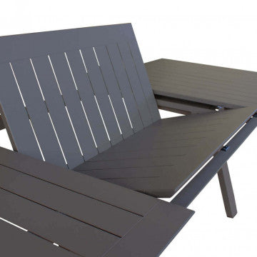 Tavolo rettangolare Zante allungabile 200/300 x 110 in alluminio