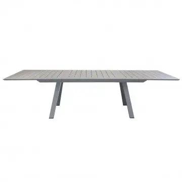 Tavolo rettangolare Zante allungabile 200/300 x 110 in alluminio