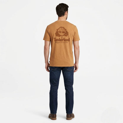 Timberland T-shirt Manica Corta Logo Albero Ricamato TB0A5MU6A P47 - Grano Uomo