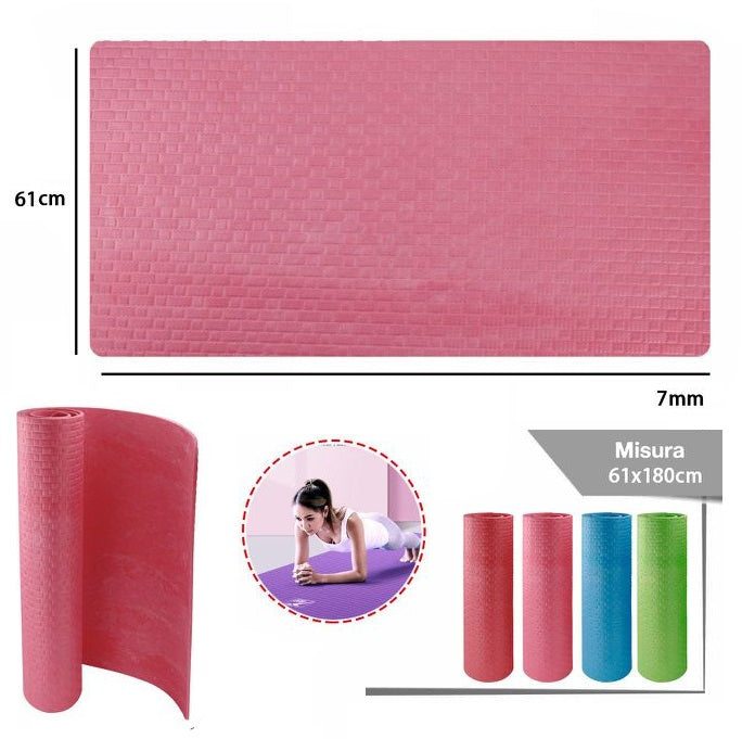 Fitness-Yogamatte Aerobic Gymnastikmatte Trainingsmatte - 7mm