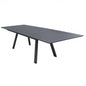 Zante extendable rectangular aluminum table 200/300 x 110