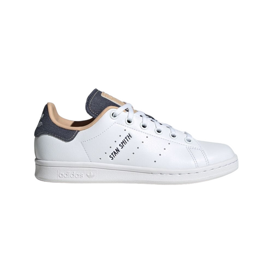 Adidas Originals scarpa sneakers da ragazzi Stan Smith ID7195 bianco-blu