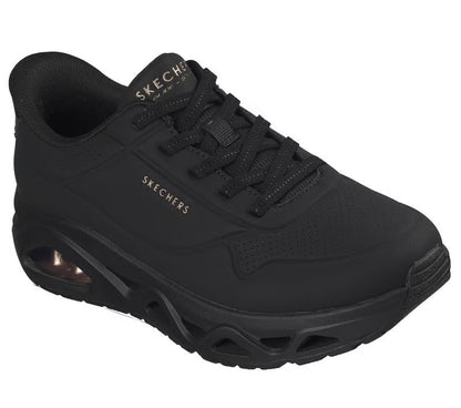 Skechers scarpa sneakers da donna Slip-ins: UNO Glide-Step - Glide On Air 190113/BBK nera