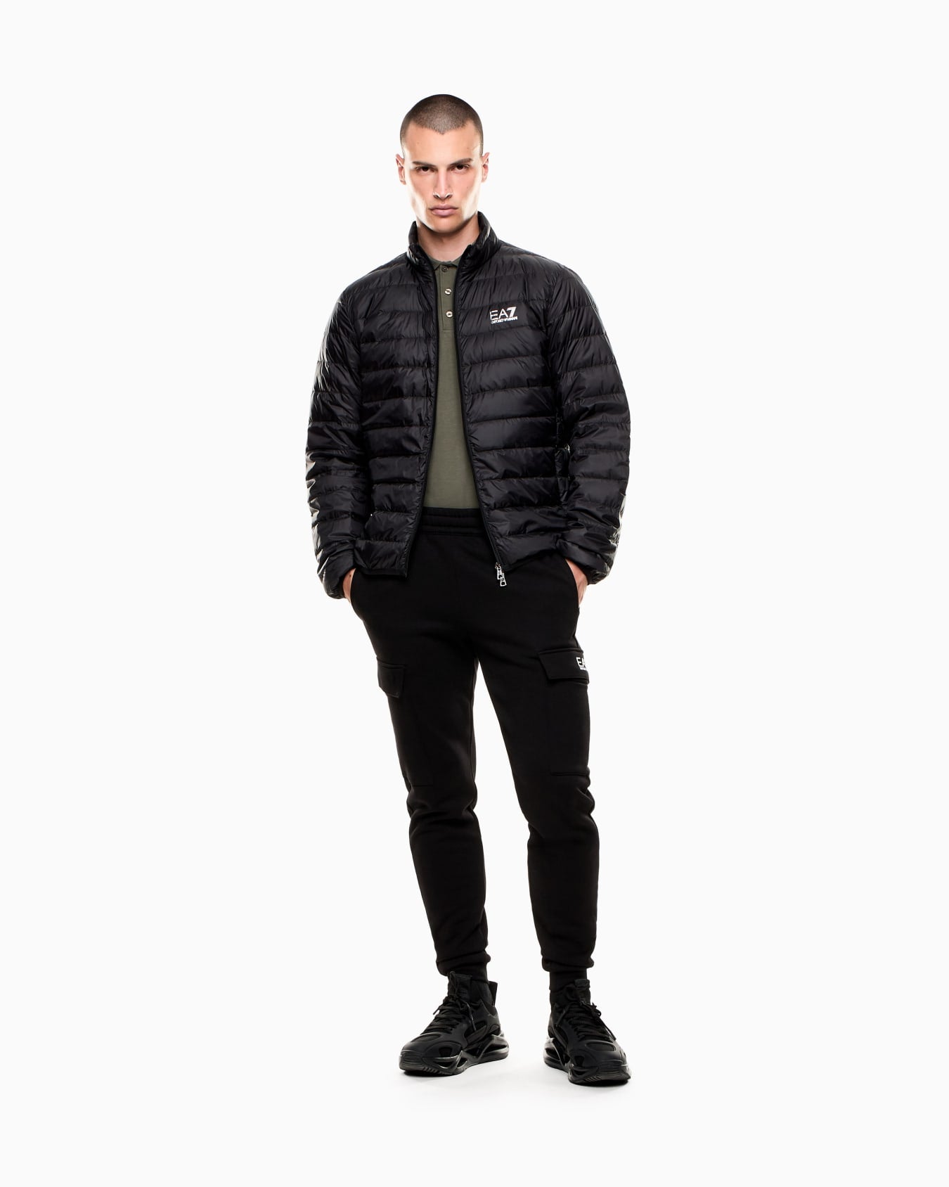 EA7 Emporio Armani Piumino Packable Uomo 8NPB23 PNGPZ Nero Train Core PE26