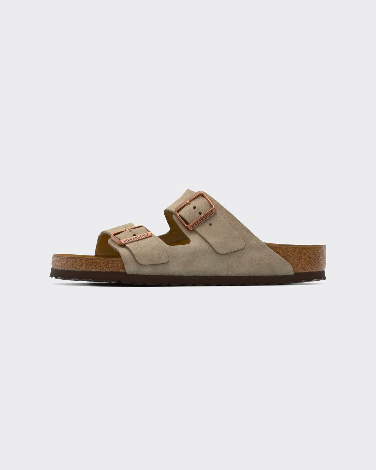 Arizona Suede Leather Taupe Sandal
