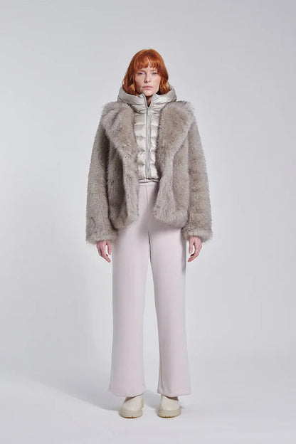 Bomboogie Paris Coat GW9148TFRL6-535 Donna Grigio - Cappotto Ecopelliccia