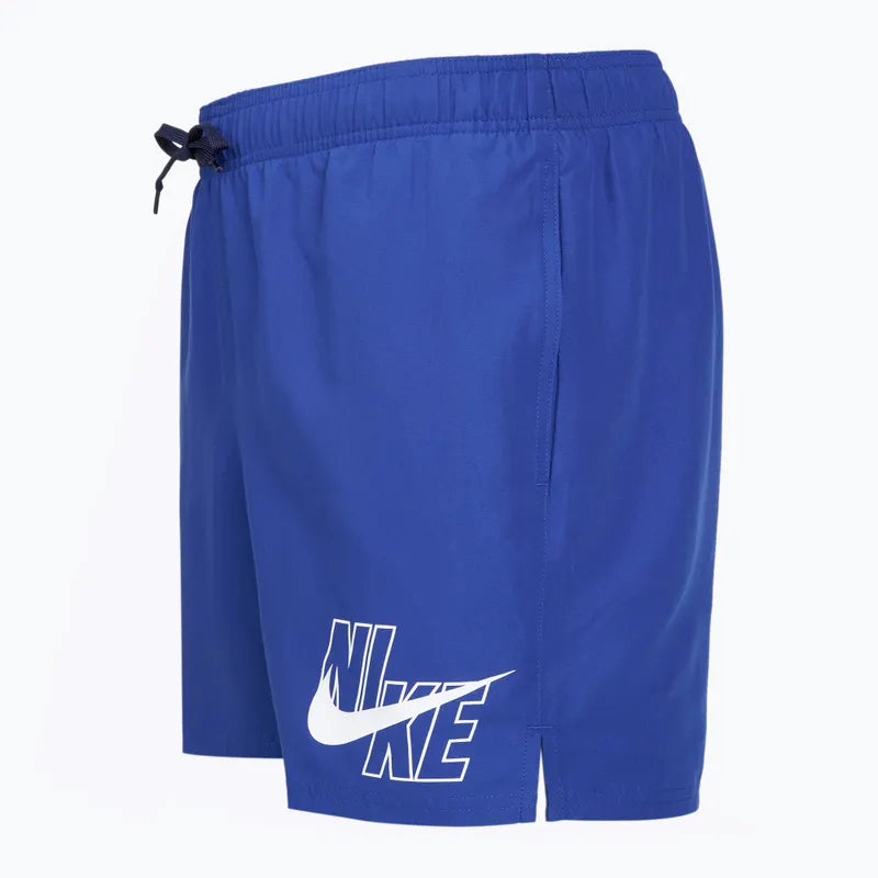Nike Pantaloncino Mare Uomo 5" Volley Logo Lap Blu Royal - NESSG574-494