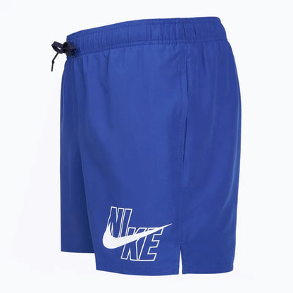 Nike Pantaloncino Mare Uomo 5" Volley Logo Lap Blu Royal - NESSG574-494