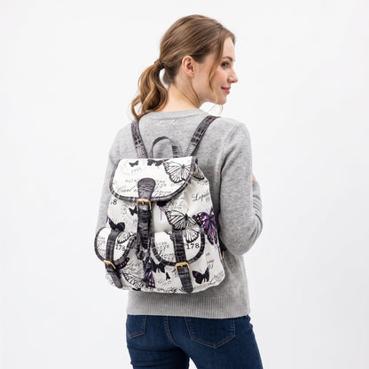 Stile Donna Bags - Adelina Butterfly Canvas Backpack