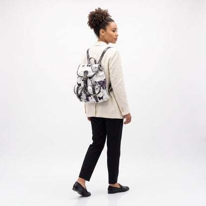 Stile Donna Bags - Adelina Butterfly Canvas Backpack