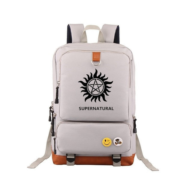 Zaino Unisex Supernatural | Zaino Casual Uomo Donna Capiente per Scuola, Viaggio e Tempo Libero