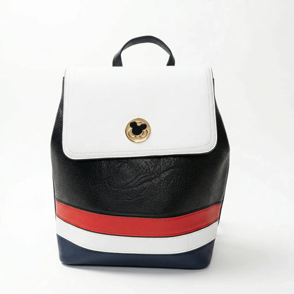 Zaino Tricolore con Motivo Cartoon