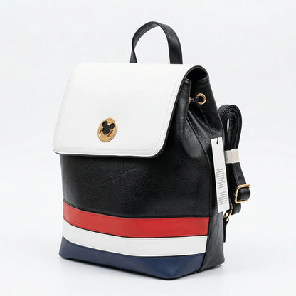 Zaino Tricolore con Motivo Cartoon
