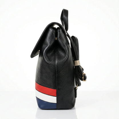 Zaino Tricolore con Motivo Cartoon