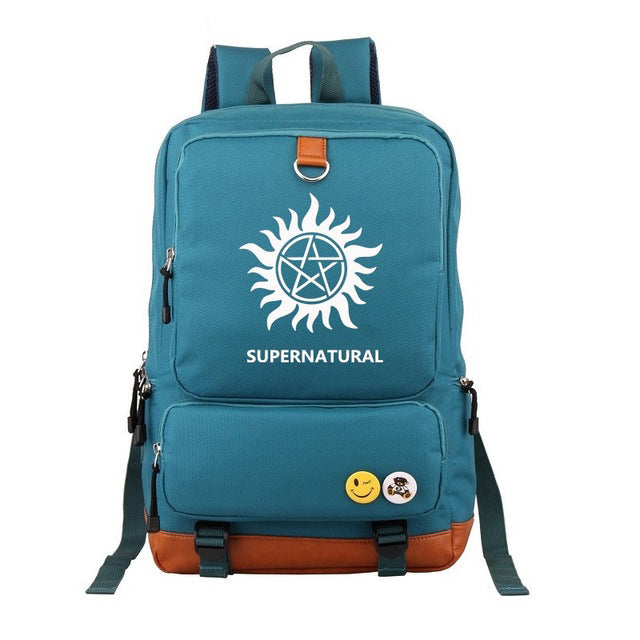 Zaino Unisex Supernatural | Zaino Casual Uomo Donna Capiente per Scuola, Viaggio e Tempo Libero