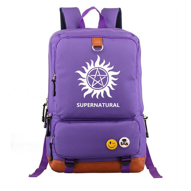 Zaino Unisex Supernatural | Zaino Casual Uomo Donna Capiente per Scuola, Viaggio e Tempo Libero