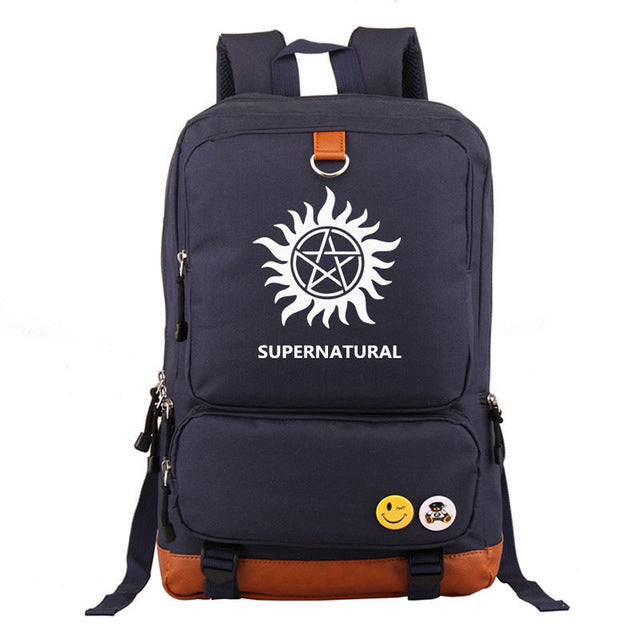 Zaino Unisex Supernatural | Zaino Casual Uomo Donna Capiente per Scuola, Viaggio e Tempo Libero