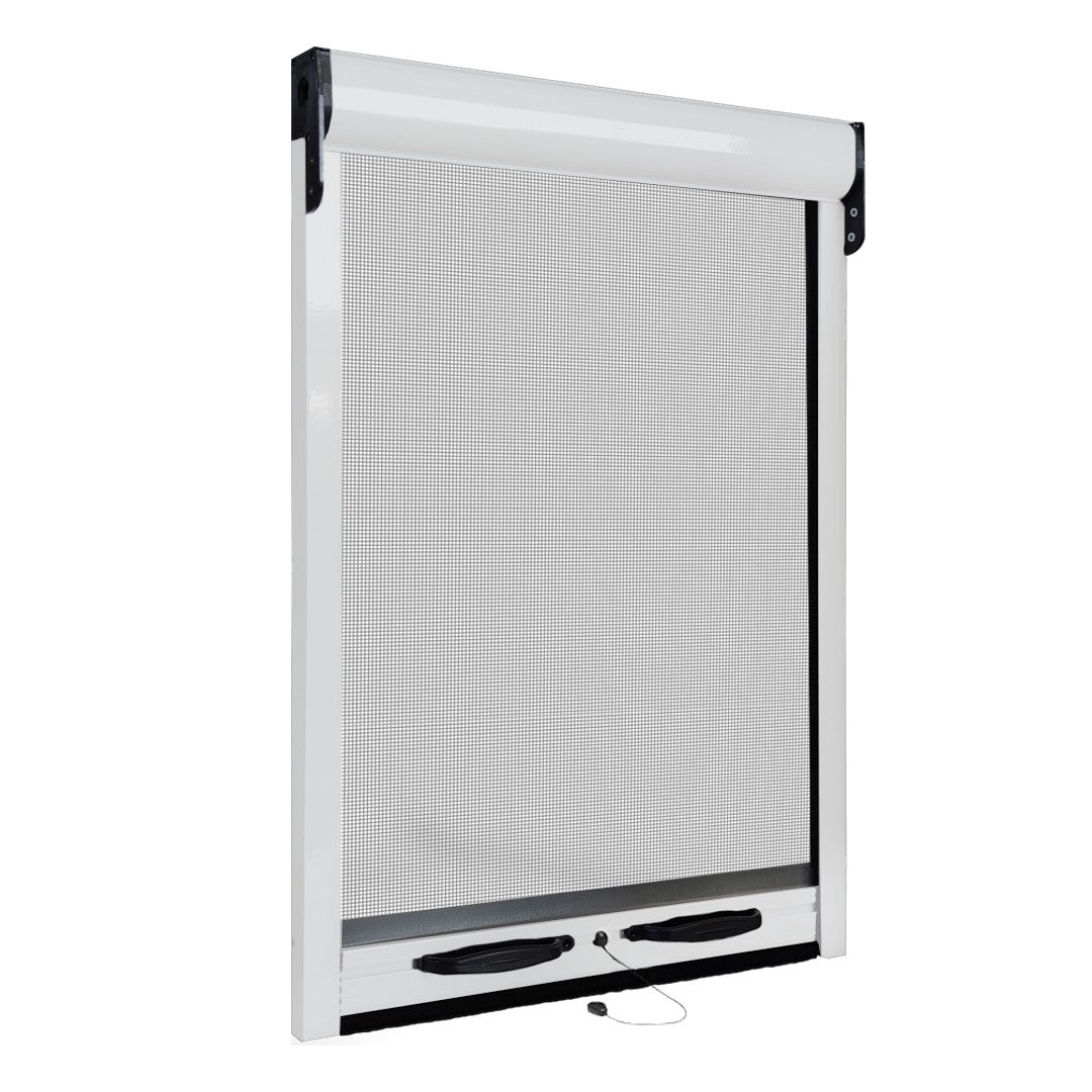 Zanzariea a rullo per finestra scorrevole verticale 120x170cm bianco