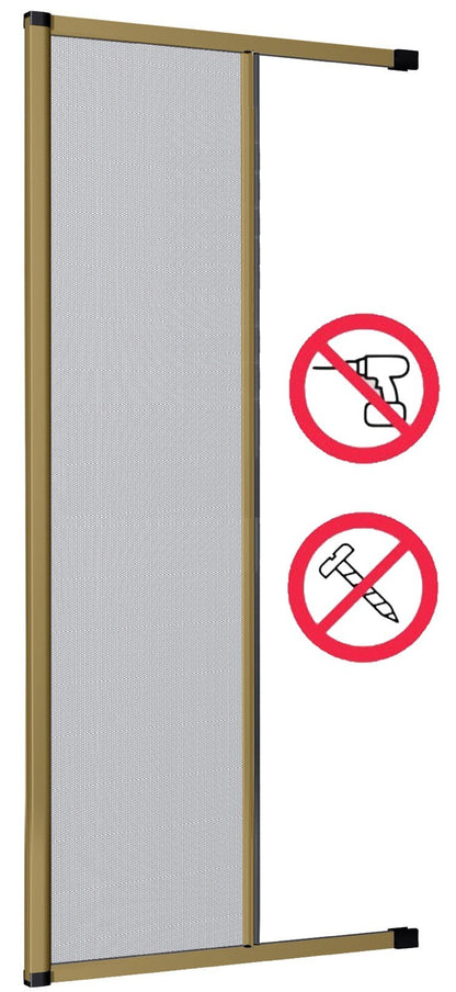 Zanzariera avvolgibile laterale cm 250 x 160 colore bronzo con fissaggio ad espansione BAZAR