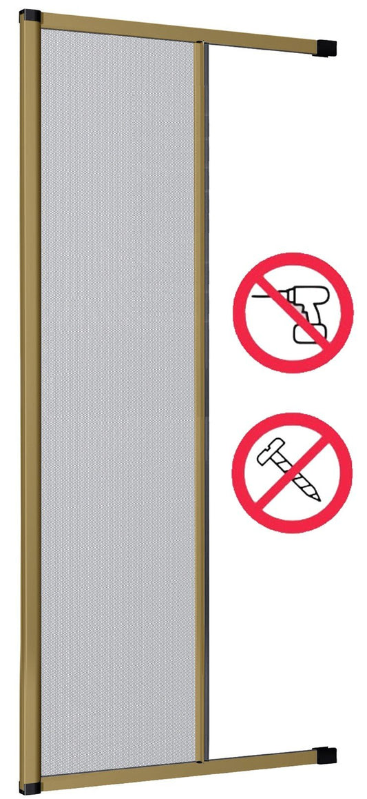 Zanzariera avvolgibile laterale cm 250 x 160 colore bronzo con fissaggio ad espansione BAZAR