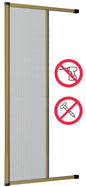 Lateral retractable mosquito screen 250 x 160 cm bronze color with expansion fixing BAZAR