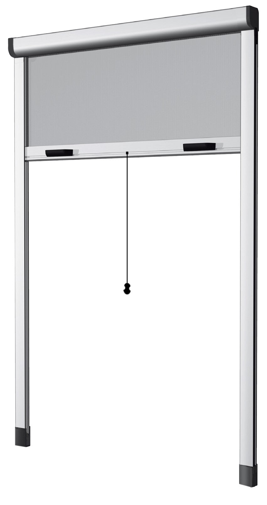 Zanzariera avvolgibile verticale 160 x 170 cm colore bianco con fissaggio ad espansione BAZAR