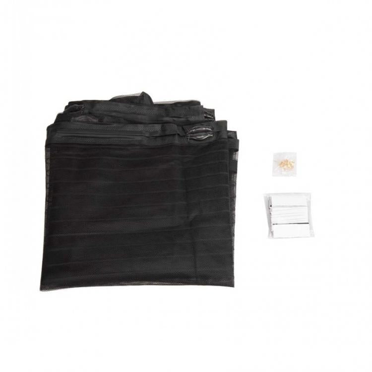 Magnetische Fliegengittertür 140x240 - Universal-Insektenschutz für Türen und Fenster mit Magnetverschluss - Schwarz