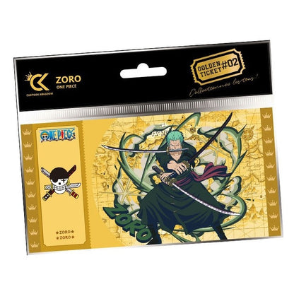 CARTOON KINGDOM - GOLDEN TICKET: ONE PIECE (ZORO) #02 SAMMLERTICKET