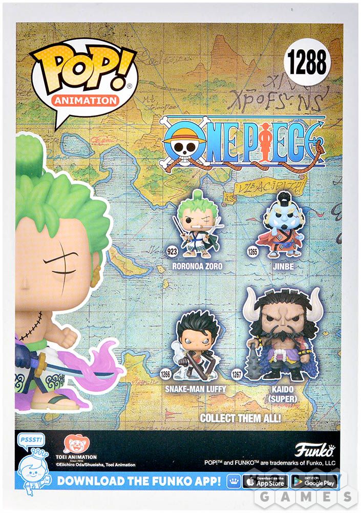 Funko Pop! Animation - One Piece (1288) Zoro W/ Enma Figur Special Gitd 9cm
