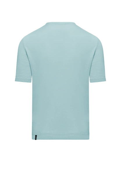 Bomboogie maglia in cotone girocollo MM7015TKTP2 23 celeste