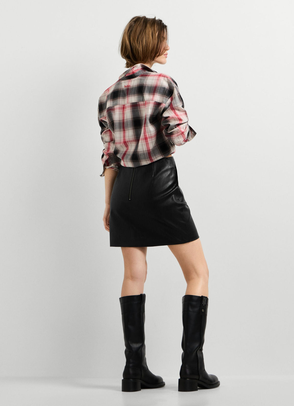 Pepe Jeans minigonna in similpelle Lina PL9011962 999 nera