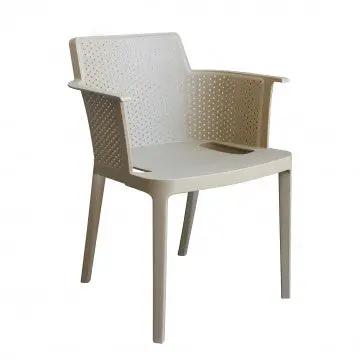 Poltrona Cathy - Poltrona impilabile in polipropilene - Dimensioni: 60x58x76.5cm
