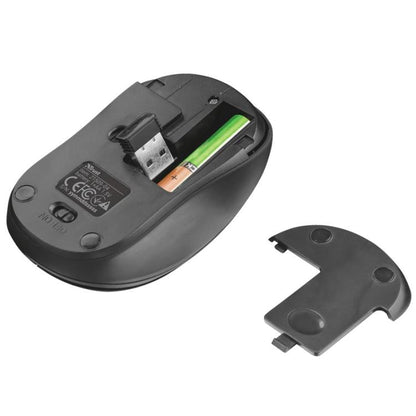 Trust Ziva Kabellose optische Maus 3 Tasten beidhändig optisch 1000 dpi Schwarz PC